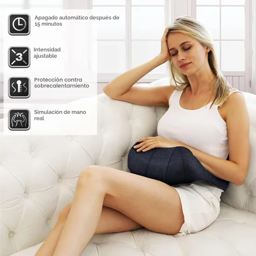 Miniatura 3 de Mo Cuishle - Masajeador Shiatsu de espalda, hombros y cuello con calor, masaje eléctrico de tejido profundo 4D de amasamiento, los mejores regalos