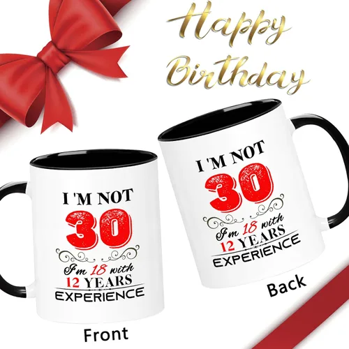 Miniatura 2 de Taza de 30 cumpleaños para mujeres y hombres, regalos de cumpleaños de 30 años para mamá, papá, esposa, marido, hija, hermana, mejores amigos, 30