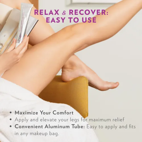 Miniatura 4 de Alba Alba1913 Crema vegana refrescante para piernas - Alivio refrescante para piernas cansadas y pesadas, reduce la fatiga y la pesadez, estimula