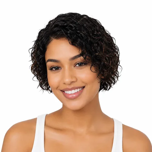 Miniatura 18 de Pelucas de cabello humano rizado profundo, parte lateral, encaje frontal precortado, encaje frontal para usar y llevar, peluca sin pegamento