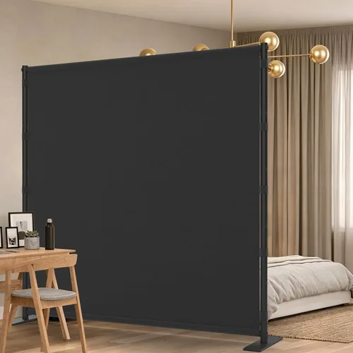AKTOP Divisor de habitación, pantalla de privacidad independiente de un solo panel, divisores de pared temporales portátiles para separación de