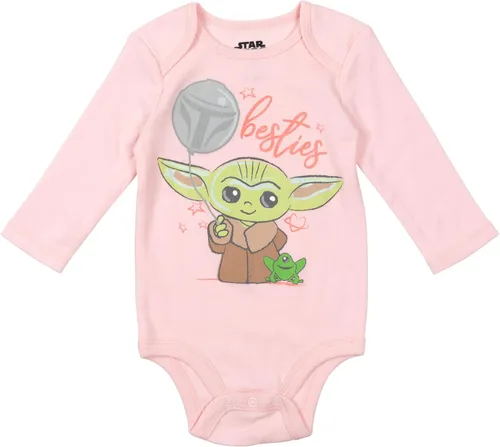 Miniatura 3 de Star Wars The Mandalorian Baby Grogu - Body de manga larga (3 unidades)