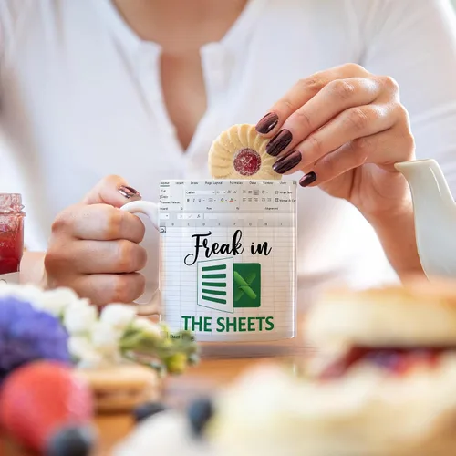 Miniatura 3 de Taza divertida de contador de Freak In The Sheets, regalos divertidos de contabilidad de fantasmas para hombres, mujeres, compañeros de trabajo