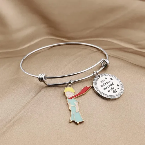 Miniatura 3 de The Little Prince Jewelry She Believe She Could So She Did - Pulsera inspirada en el príncipe y su planeta, regalos de películas de televisión