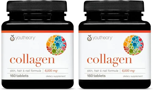 Miniatura 12 de Tabletas de colágeno Youtherory, RC.00300.US, Fórmula Avanzada con Vitamina C, 1