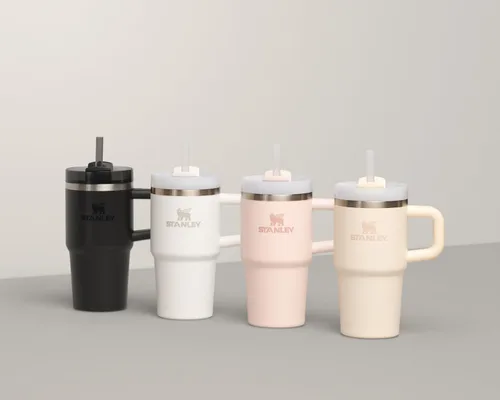 Miniatura 7 de STANLEY Quencher H2.0 - Vaso con asa y pajilla, tapa de 3 posiciones Flowstate de 14 onzas, compatible con portavasos para viajes, vaso de acero