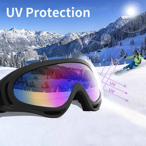 Miniatura 8 de Gafas de motocross ATV con resistencia al impacto, diadema ajustable para esquí, nieve y motocross Caqui