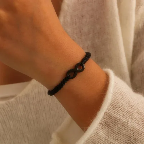 Miniatura 5 de Pulsera infinita a juego para parejas para mujer, joyería de amistad