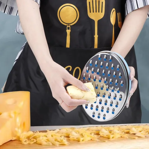 Miniatura 3 de Rallador de queso cítrico y limón con recipiente de almacenamiento de alimentos y tapa, perfecto para queso parmesano duro o cheddar suave