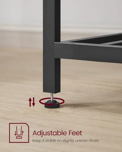 Miniatura 7 de VASAGLE UKKI005B01 - Isla de cocina con 3 estantes, estante de cocina de 39.4 pulgadas de ancho con gran encimera, estructura de acero estable