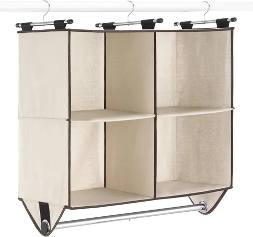 Miniatura 9 de Whitmor Organizador de armario de 2 secciones - Crosshatch Gris Gris claro + gris oscuro