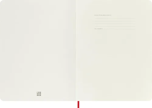 Miniatura 3 de Moleskine - Cuaderno clásico, tapa blanda, tamaño XL (7.5 x 9.5 pulgadas), liso/en blanco, rojo escarlata, 192 páginas