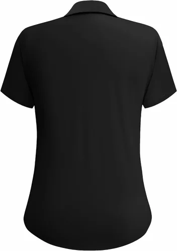 Miniatura 4 de HOTOUCH Camisas con botones para mujer, manga corta, elástica, sin arrugas, blusas formales de trabajo, blusas de verano, tallas S-2XL
