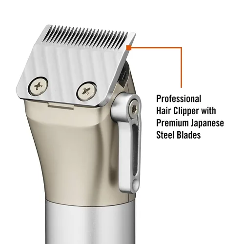 Miniatura 2 de Conair MAN - Cortadora de pelo para hombre, kit de corte de pelo para el hogar de 13 piezas con cortaúñas profesional de alto rendimiento MetalCraft