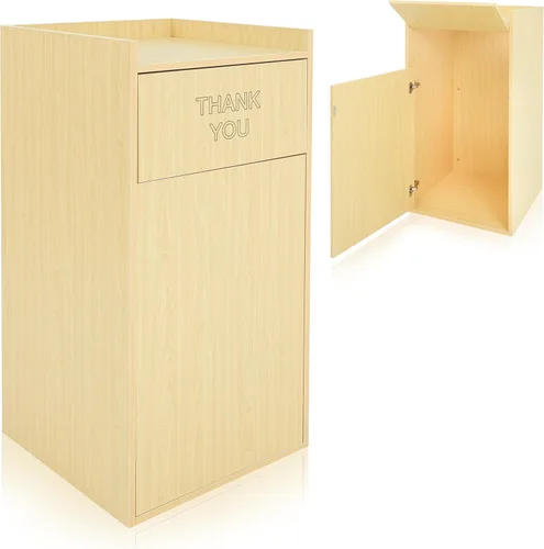 Miniatura 10 de Alpine Gabinete de basura para restaurante – Bote de basura comercial de 40 galones, receptáculo de basura interior con soporte para bandeja