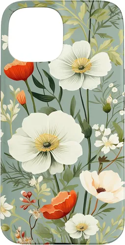 Miniatura 6 de Sage Green Flower Wildflower Pattern Floral Case for iPhone 17