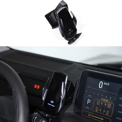 Miniatura 11 de Soporte para teléfono móvil para automóvil, pantalla de navegación compatible con Ineos Grenadier 2020-2026, ajustable, 360°, soporte de teléfono