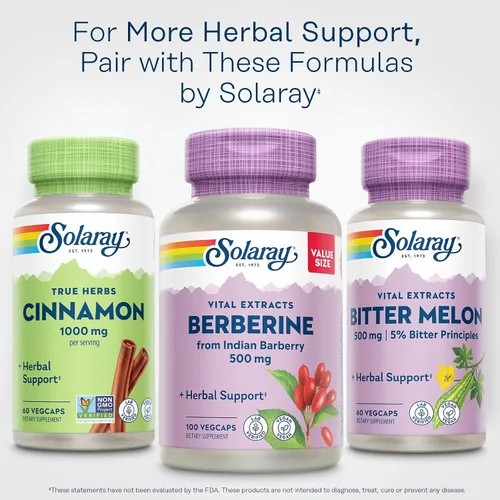 Miniatura 6 de SOLARAY True Herbs - Corteza de canela de 1000 mg – Suplementos de canela molida – Apoyo herbario para el bienestar general – Proyecto verificado