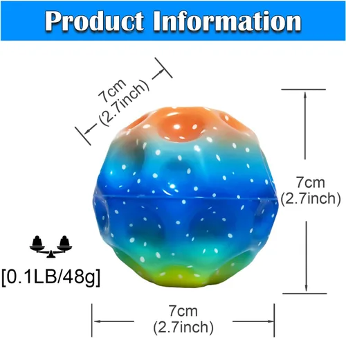 Miniatura 2 de ZHEBAG Super High Jumping Ball,Extreme High Bouncing Ball, Super High Bouncing Ball, Children's Sensory Ball, Athlete Training Ball