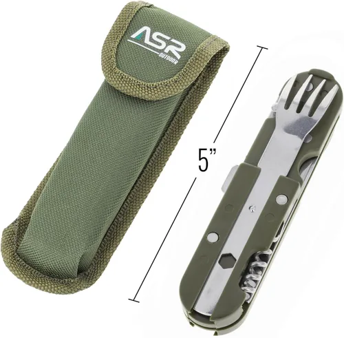 Miniatura 5 de Utensilios de camping 6 en 1 multiherramienta de cocina con estuche de transporte y abridor de botellas