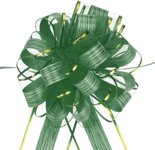 Miniatura 8 de MECCANIXITY 20 lazos grandes de 7 pulgadas para envolver regalos, cinta de organza color blanco crema para cestas de boda, regalos de fiesta