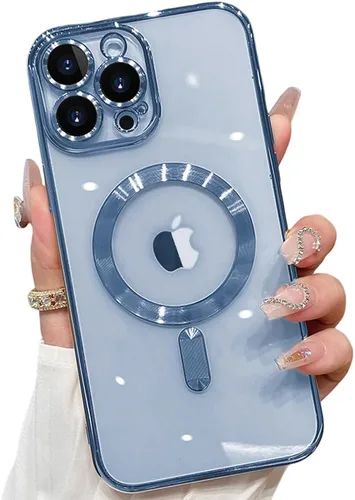 Miniatura 11 de Funda magnética para iPhone 12 Pro Max transparente compatible con MagSafe Funda protectora de lente de cámara integrada para iPhone 12 Pro Max