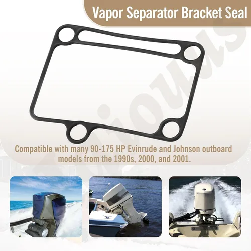 Miniatura 3 de 335236 sello de vapor, compatible con Johnson Evinrude 0335236 - para muchos modelos fueraborda Evinrude y Johnson de 90-175 HP de los años 90, 2000