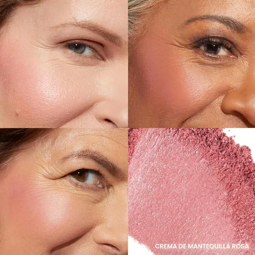 Miniatura 2 de LAURA GELLER NEW YORK Blush-n-Brighten - Rubor marmoleado horneado para mejillas - Pink Buttercream (crema de mantequilla rosa) - Acabado natural