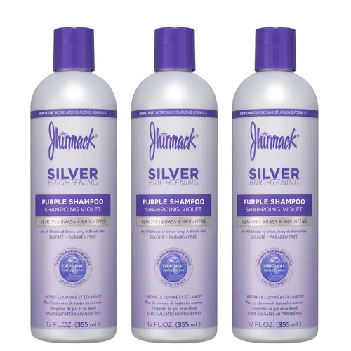 Miniatura 10 de Jhirmack Silver Brightening Purple Shampoo Set de 4 para todo tipo de cabello plateado, gris y rubio