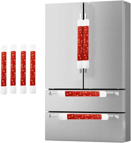Miniatura 7 de Fundas para manijas de refrigerador, juego de fundas para manijas de electrodomésticos de cocina, horno microondas, nevera o lavavajillas, protector