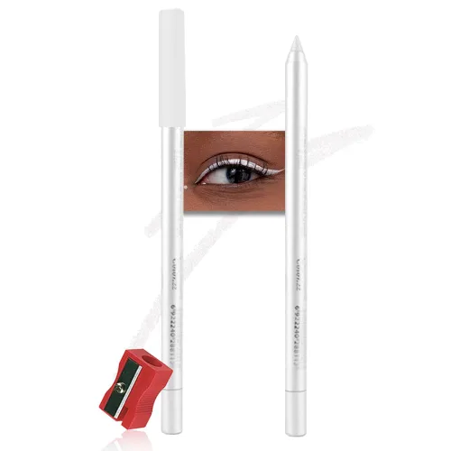 Miniatura 12 de Kaely Lápiz Delineador de Ojos en Gel para Mujeres, Delineador de Ojos Negro Natural Impermeable a Prueba de Manchas con Sacapuntas, Delineadores