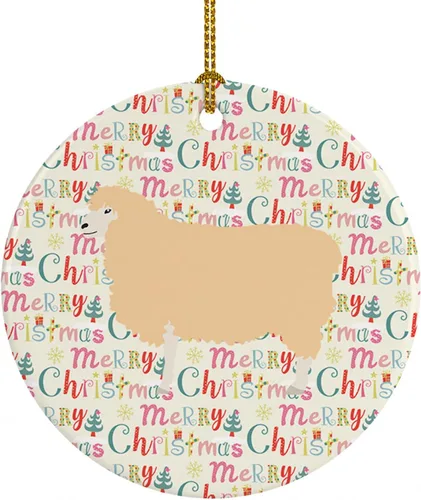 Miniatura 80 de Caroline's Treasures Adorno de cerámica de avestruz común para árbol de Navidad, decoración colgante para el hogar, Navidad, vacaciones, fiesta