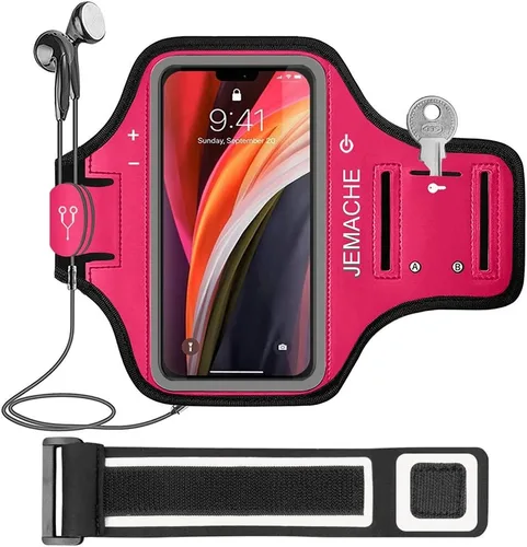 Miniatura 8 de Brazalete para iPhone 13 mini, 12 mini, resistente al agua, para gimnasio, entrenamiento, correr, teléfono para iPhone 13Mini, 12Mini (azul marino)