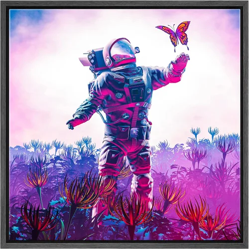 Miniatura 81 de Lienzo decorativo con diseño de un hermoso paisaje, para la decoración del hogar, The Cosmic Cloud, 12" x 12