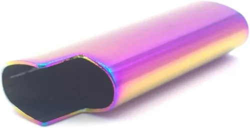 Miniatura 8 de Mini metal encendedor caso cubierta titular color arco iris para BIC Mini tamaño encendedor J5 regalo para ella él