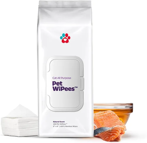 Miniatura 11 de Toallitas para gatos de todo uso Pet WiPees™ – 100 Toallitas de baño diarias para gatos, Toallitas naturales para gatos para orejas, pelaje