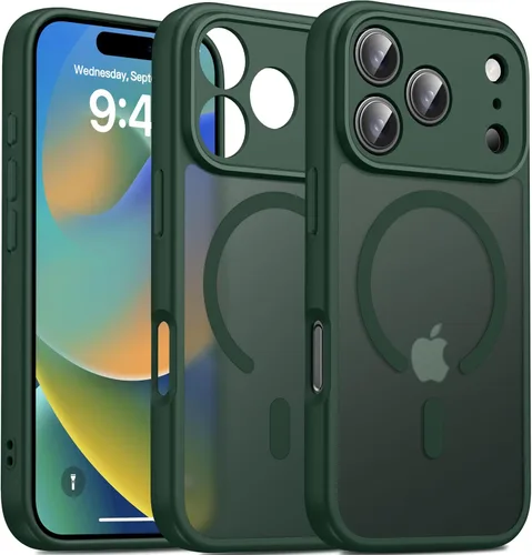 Miniatura 51 de Oterkin Funda magnética para Samsung Galaxy S24 Ultra mate, funda para teléfono S24 Ultra compatible con MagSafe, esmerilada, translúcida, a prueba