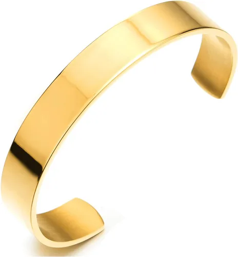 Miniatura 5 de Pulsera ajustable de acero inoxidable COOLSTEELANDBEYOND para hombres y mujeres minimalista