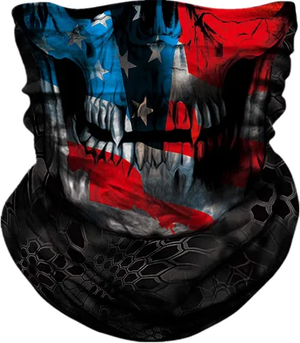 Cubre cara tipo bandana sin costuras, para el cuello, cubierta de cara sin costuras, protección UV para motocicleta, ciclismo, equitación, correr,