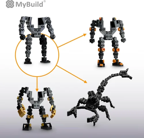 Miniatura 5 de MyBuild Mecha Frame Pack MF5 - Construye y personaliza tu propio Mech con facilidad, recomendado para mayores de 10 años