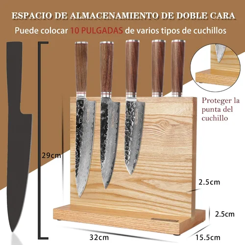 Miniatura 4 de YOUSUNLONG Bloque magnético para cuchillos - Soporte magnético para cuchillos - Soporte magnético para cuchillos - Super magnético de doble cara