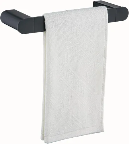 RANDOM Toallero negro mate para baño y cocina de 9 pulgadas, soporte de toalla de mano SUS304, toallero de acero inoxidable, barra de toalla de