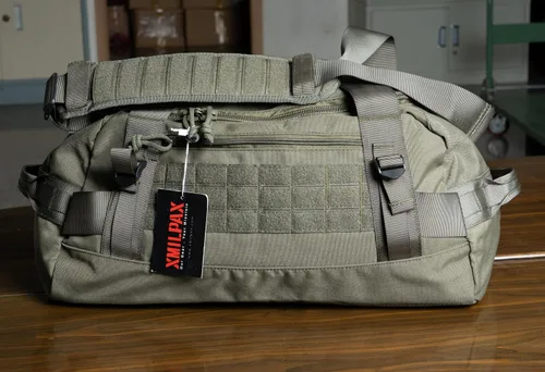Miniatura 3 de Bolsa táctica MOLLE Gear Bag Carry on Travel Duffel Bag Ideal para viajes, caza, campo de tiro, aplicación de la ley, campamento. 35L, Verde oliva