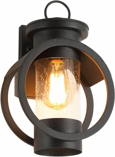 Miniatura 7 de Lámparas de pared para exteriores e interiores, faroles de pared impermeables para exteriores, iluminación de pared de vidrio transparente