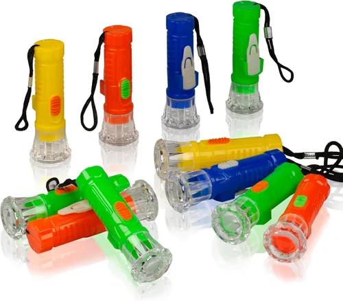 Miniatura 3 de PROLOSO Mini linternas de juguete con cordón LED de bolsillo linterna de juguete conjunto de niños recuerdos de fiesta 20 piezas