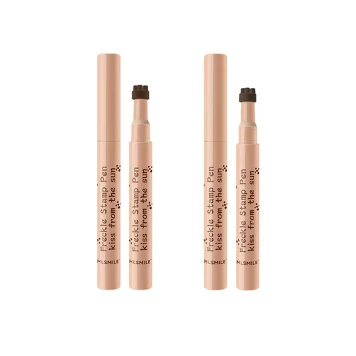 Pecas de pecas a prueba de sudor, impermeable, de larga duración, pequeño sello de pecas sintéticas, maquillaje natural realista para pecas (2