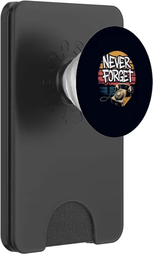 Miniatura 8 de Never Forget Old Phone Retro Vintage 70s 80s 90s Nostalgia PopSockets Adhesive PopGrip
