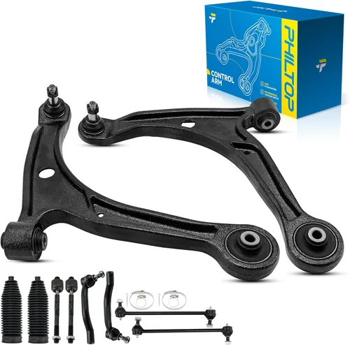 Miniatura 14 de PHILTOP Kit de suspensión delantera de 10 piezas, brazos de control inferiores con juntas de bola, eslabones de extremo de barra estabilizadora