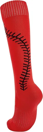Miniatura 6 de American Trends Calcetines de sóftbol para niñas y adultos, calcetines de béisbol y sóftbol, calcetines deportivos con puntadas, para niñas jóvenes