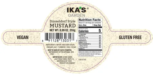 Miniatura 2 de Ika's Garden Mostaza estilo Düsseldorf – Mostaza alemana suave y picante en taza de cerveza reutilizable, 8.99 onzas – Frasco sin BPA, producto